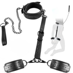 Kit Bondage BDSM Pescoço e Pulso