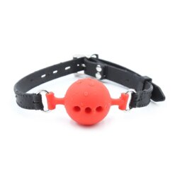 Mordaça BDSM de Silicone com Boca Aberta