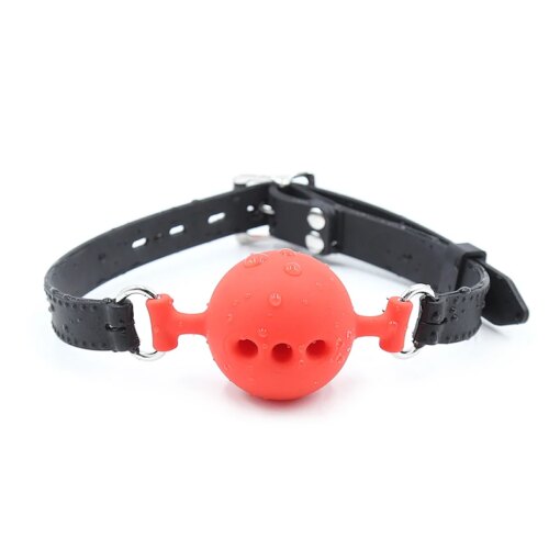 Mordaça BDSM de Silicone com Boca Aberta
