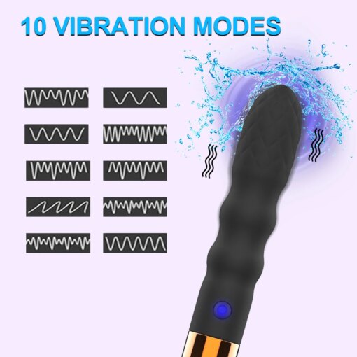 Chicote BDSM com Vibrador Penetrável - Imagem 2