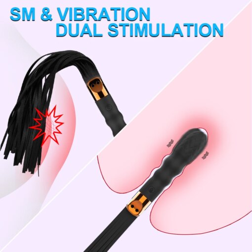 Chicote BDSM com Vibrador Penetrável - Imagem 5
