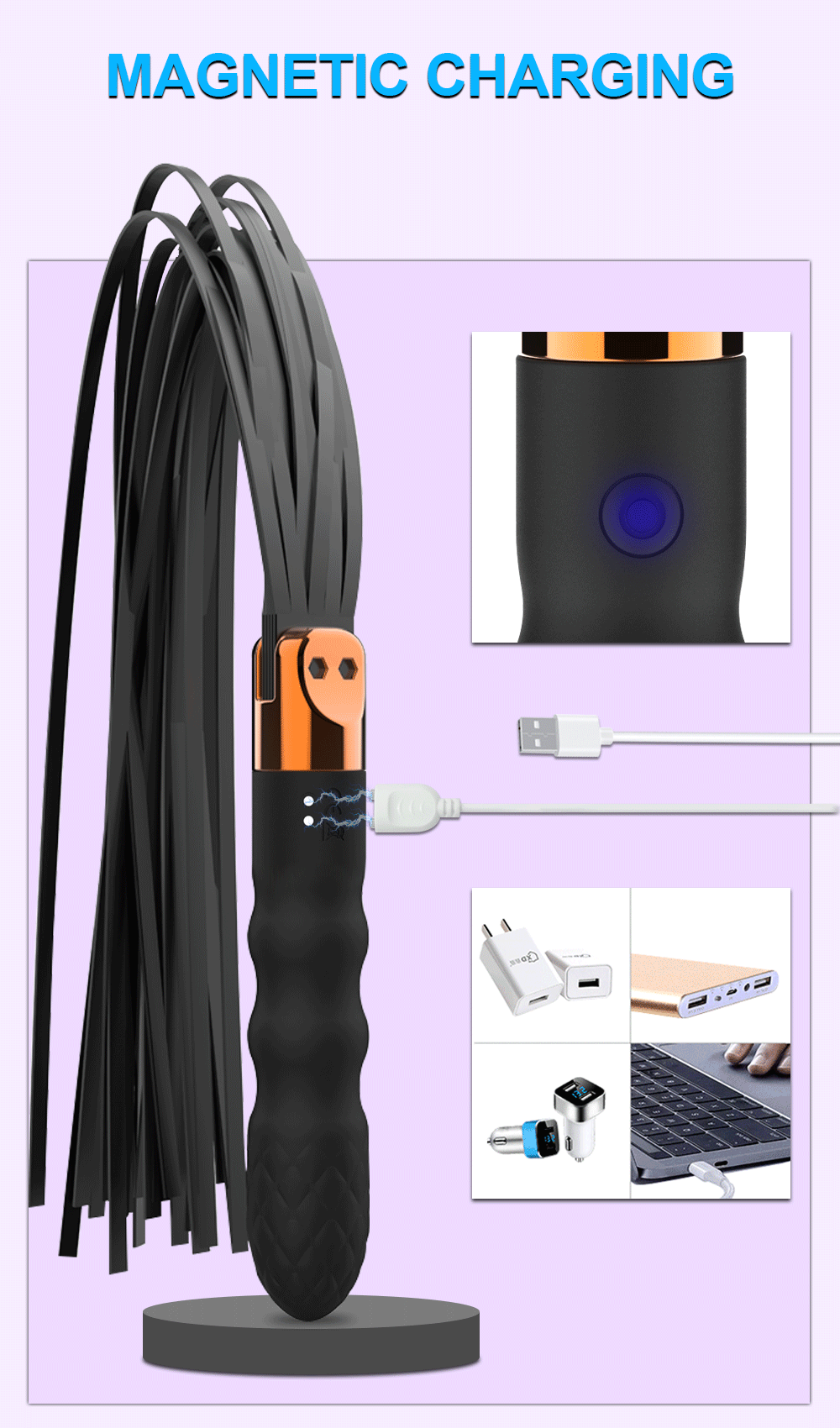 Chicote sexual de couro para adultos, vibrador anal bdsm, massagem no ponto g, remo sm, jogo adulto, quarto, palmada, bondage, dramatização, 18 +