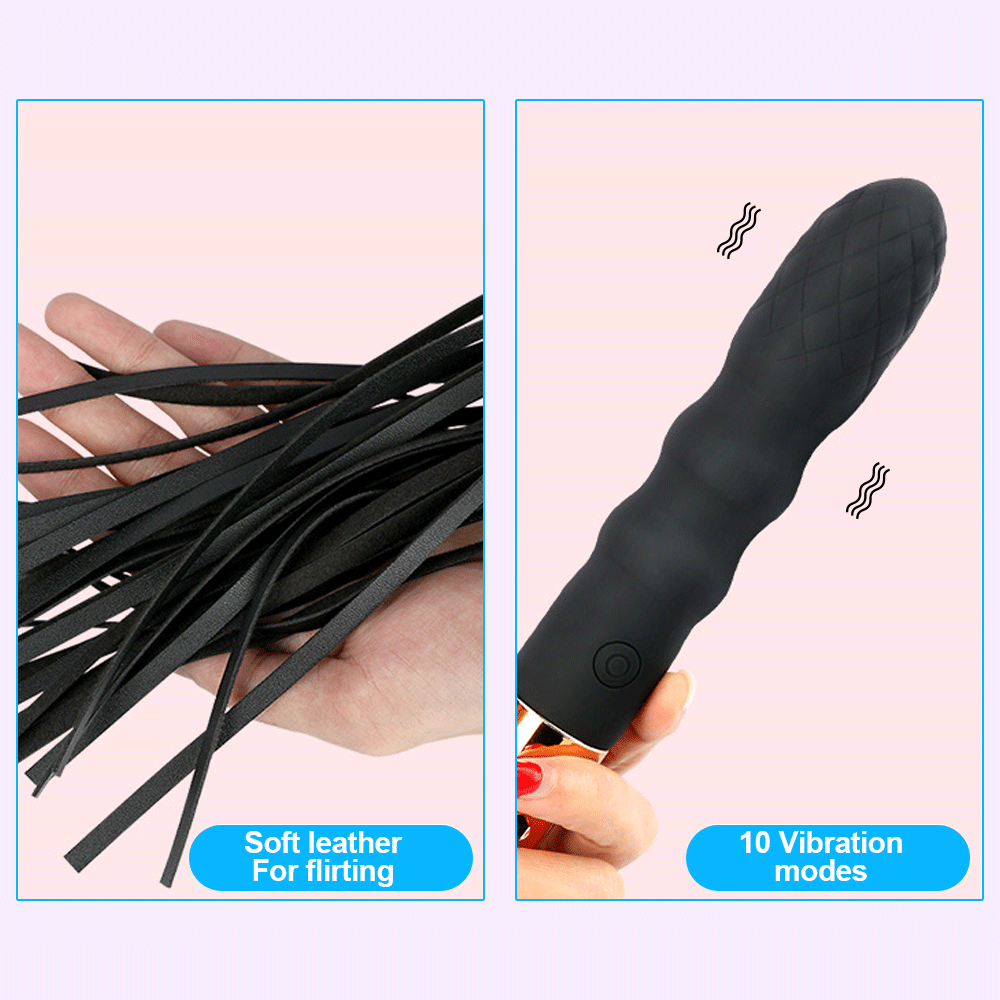Chicote sexual de couro para adultos, vibrador anal bdsm, massagem no ponto g, remo sm, jogo adulto, quarto, palmada, bondage, dramatização, 18 +