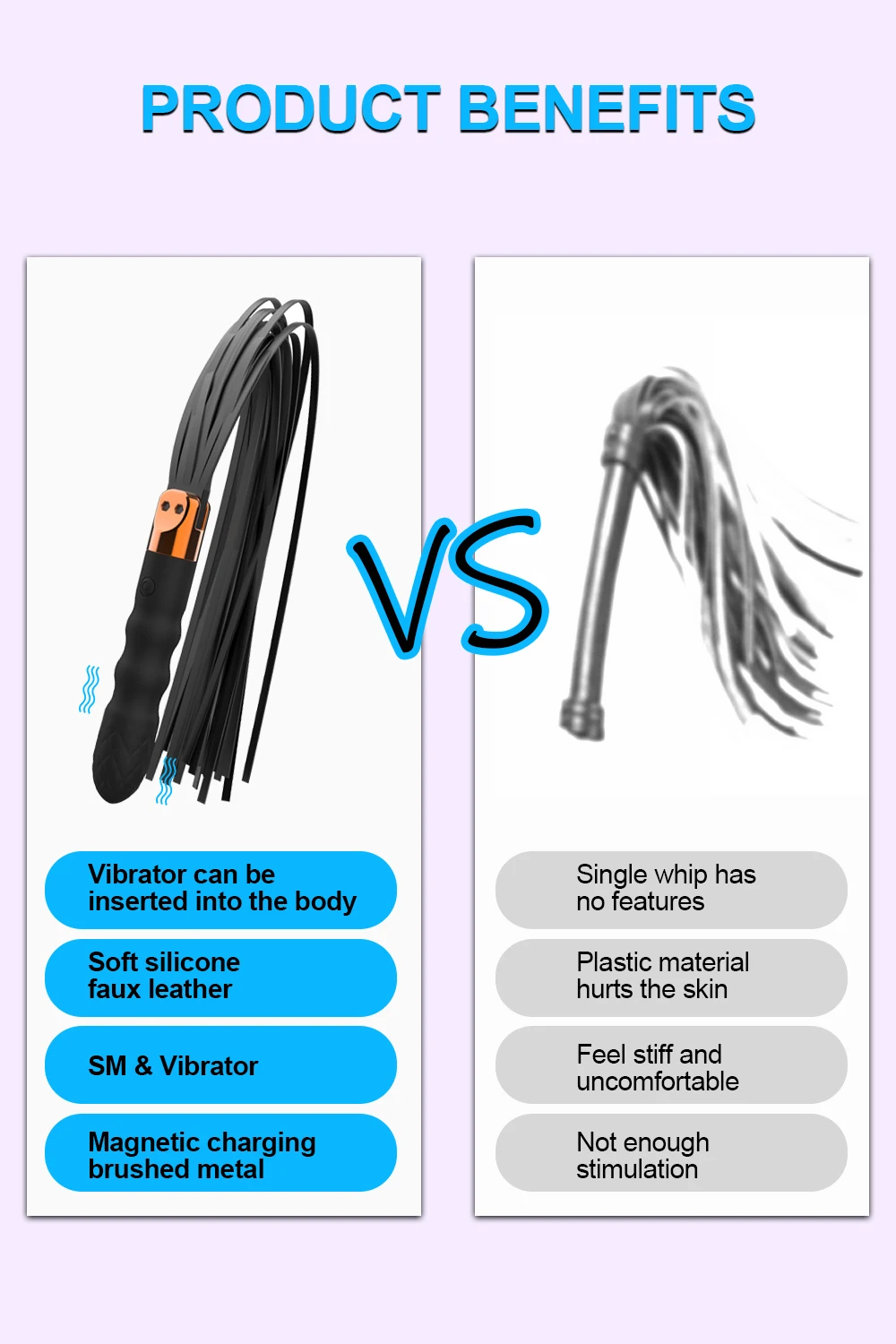 Chicote sexual de couro para adultos, vibrador anal bdsm, massagem no ponto g, remo sm, jogo adulto, quarto, palmada, bondage, dramatização, 18 +