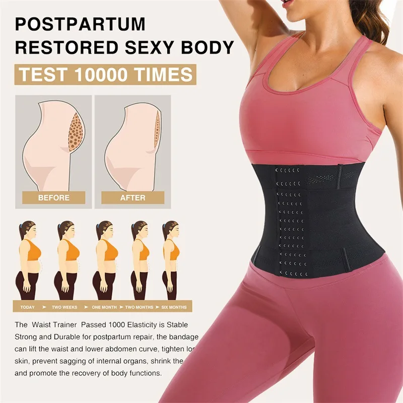 Cintura trainer corpo shaper barriga controle emagrecimento bainha barriga plana redutora shapewear feminino espartilho cintos