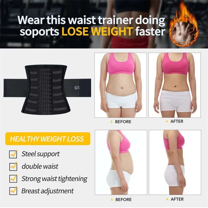 Cintura trainer corpo shaper barriga controle emagrecimento bainha barriga plana redutora shapewear feminino espartilho cintos