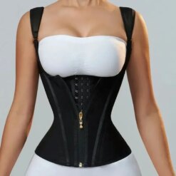 Faixa Modeladora Abdominal com Zíper e Ganchos
