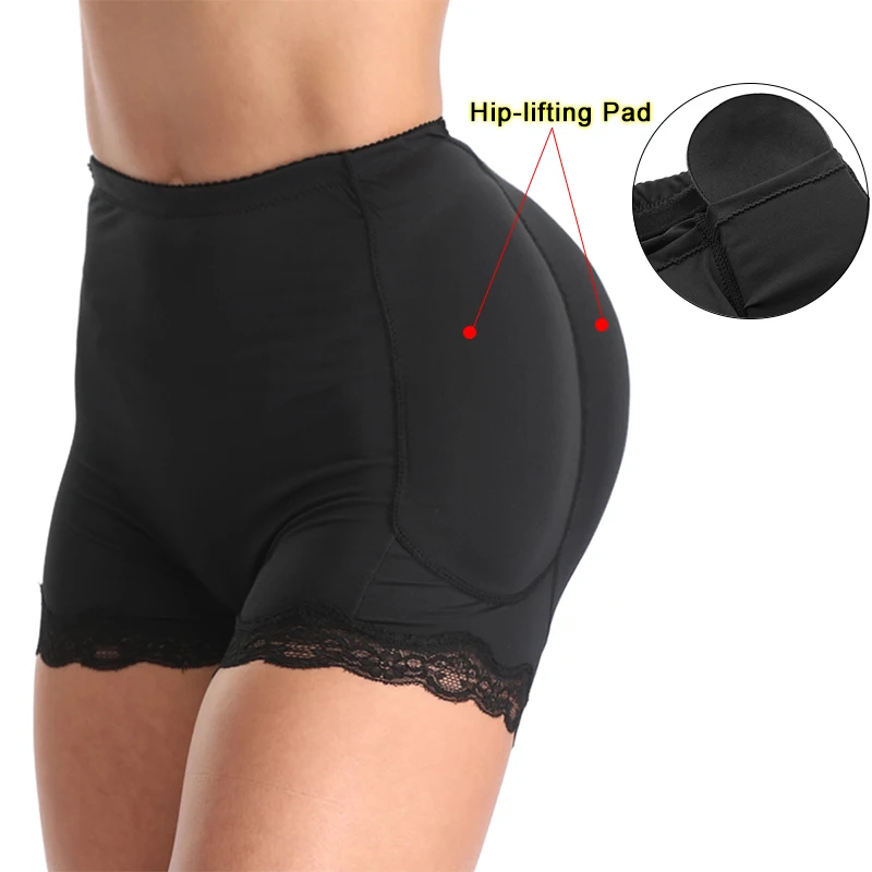 Modelador de corpo feminino shapewear falso bunda levantador calcinha ampulheta controle acolchoado booty realçador breve lingerie shaper hip realçador