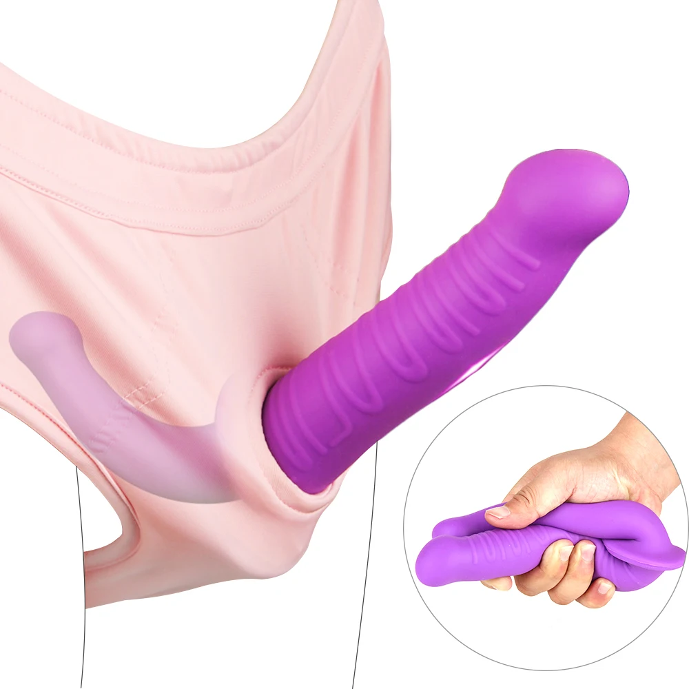 Cinta em duplo vibrador clitóris estimulador ânus vagina massagem g ponto vibrador pênis strapless strapon brinquedos sexuais para mulheres lésbicas