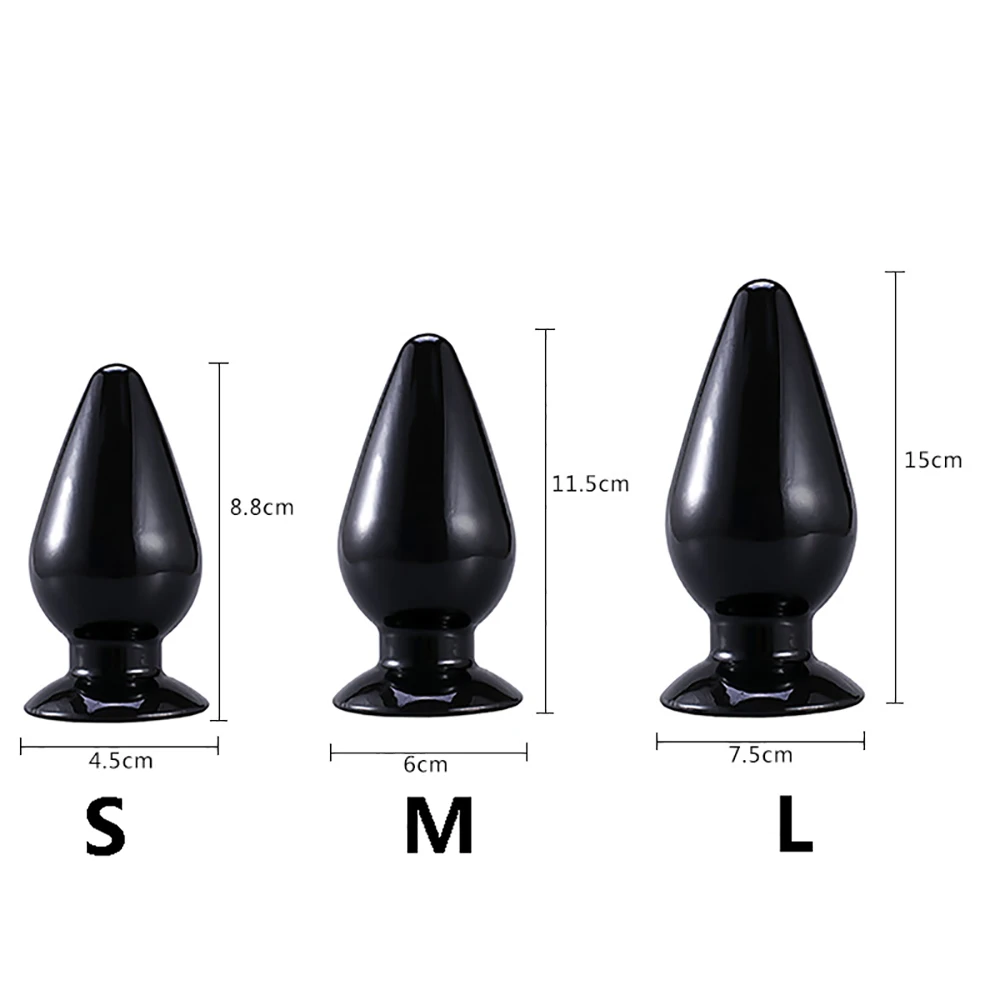 S/m/l super grande anal plug butt plug unissex enorme buttplug sexo toysfor feminino masculino à prova dthick água grosso anal recheado rolha sexo produto