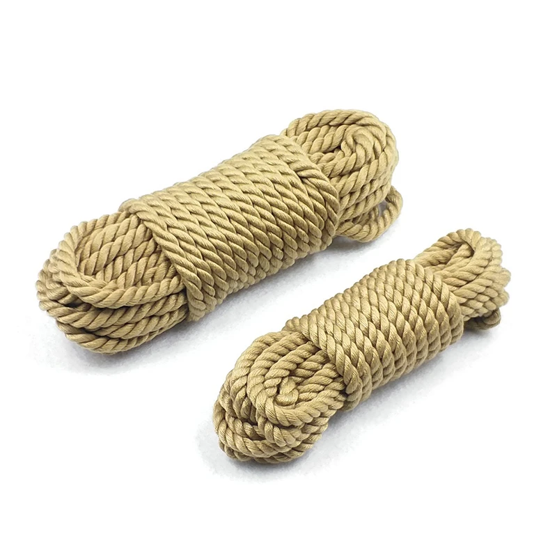 Corda Bondage BDSM para Adultos, Corda Shibari de Cânhamo, Amarrando Jogos Sexuais, Corda de Restrição do Corpo Escravo para Ligação Amarrada, SM Sex Toys, 5 m, 10 m, 20m