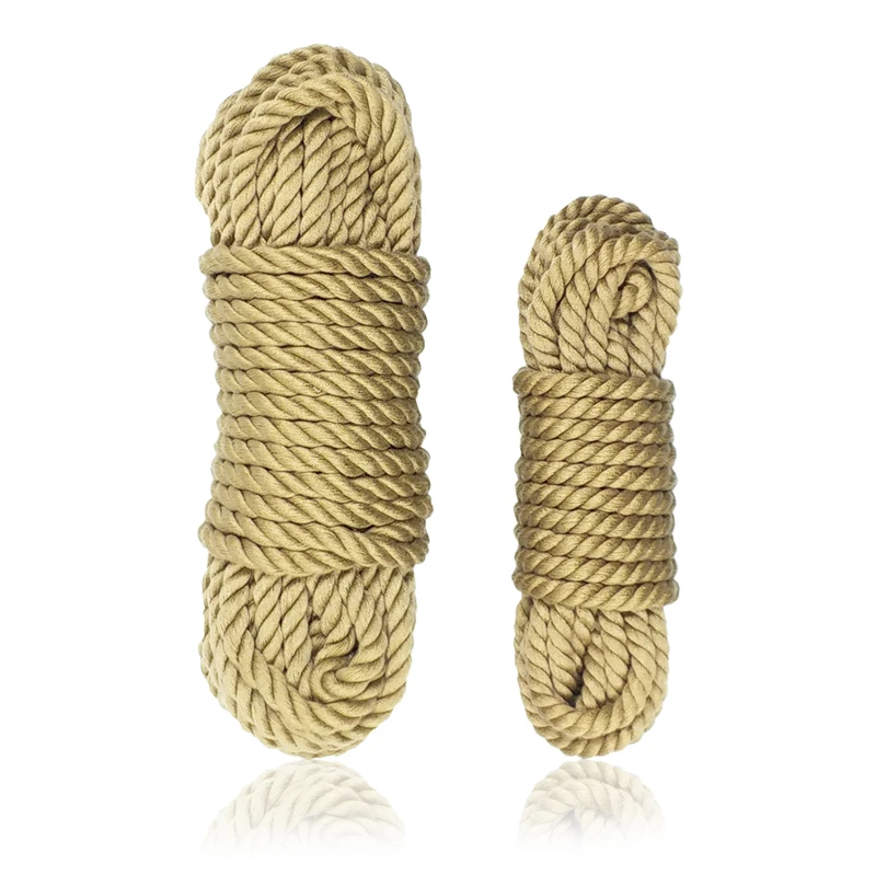 Corda Bondage BDSM para Adultos, Corda Shibari de Cânhamo, Amarrando Jogos Sexuais, Corda de Restrição do Corpo Escravo para Ligação Amarrada, SM Sex Toys, 5 m, 10 m, 20m