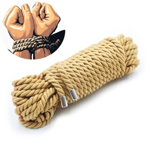 Corda Shibari de Cânhamo para Bondage BDSM - Imagem 4