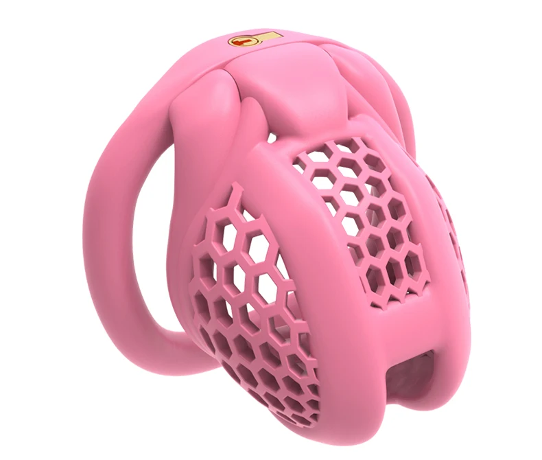 2025 novo colmeia pro dispositivo de castidade masculino respirável galo gaiola mini bloqueio com 4 anéis pênis bondage fetiche brinquedo sexual adulto para homem