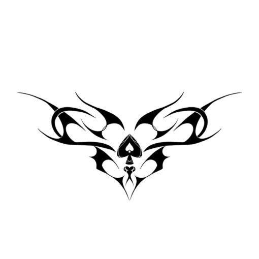 Tatuagem Temporária Tribal Spade Fetiche - Imagem 4