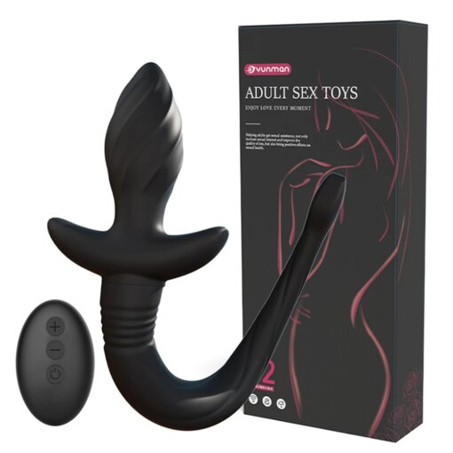 Plug Anal Vibratório com Cauda de Cão