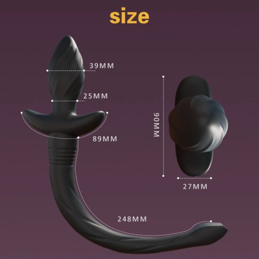 Plug Anal Vibratório com Cauda de Cão - Imagem 6