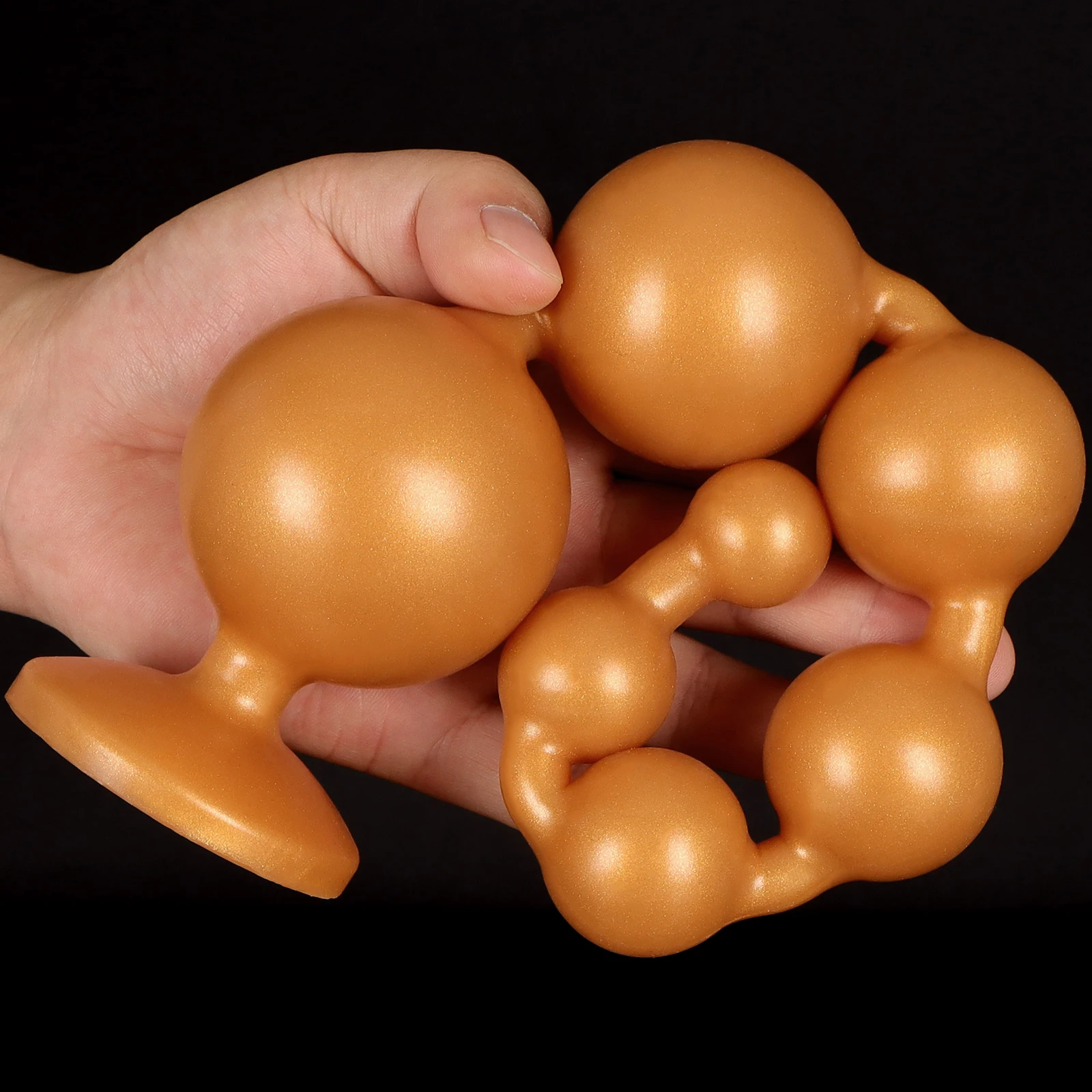 9 tamanho mas plug silicone anal contas grande anal plug cauda anal grande bola sextoy brinquedos sexuais enorme butt plug brinquedos adultos 2 estilo ass plug