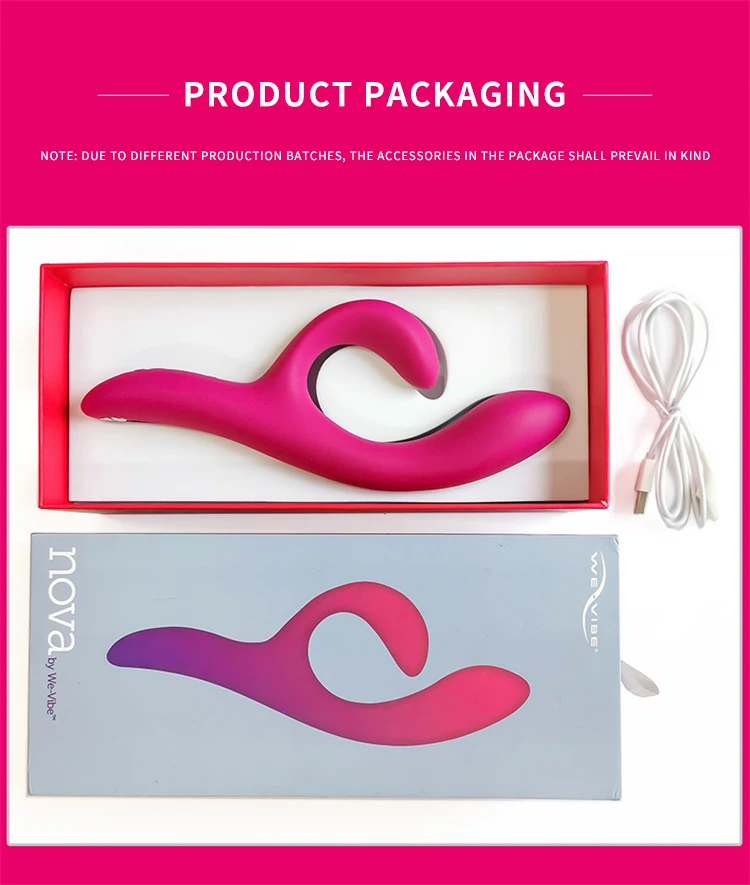 We Vibe Nova Orelhas de Coelho Vibrador À Prova D 'Água Estimulador Clitoral Silicone Adulto Brinquedos Sexuais Mulheres G-ponto Vibrador