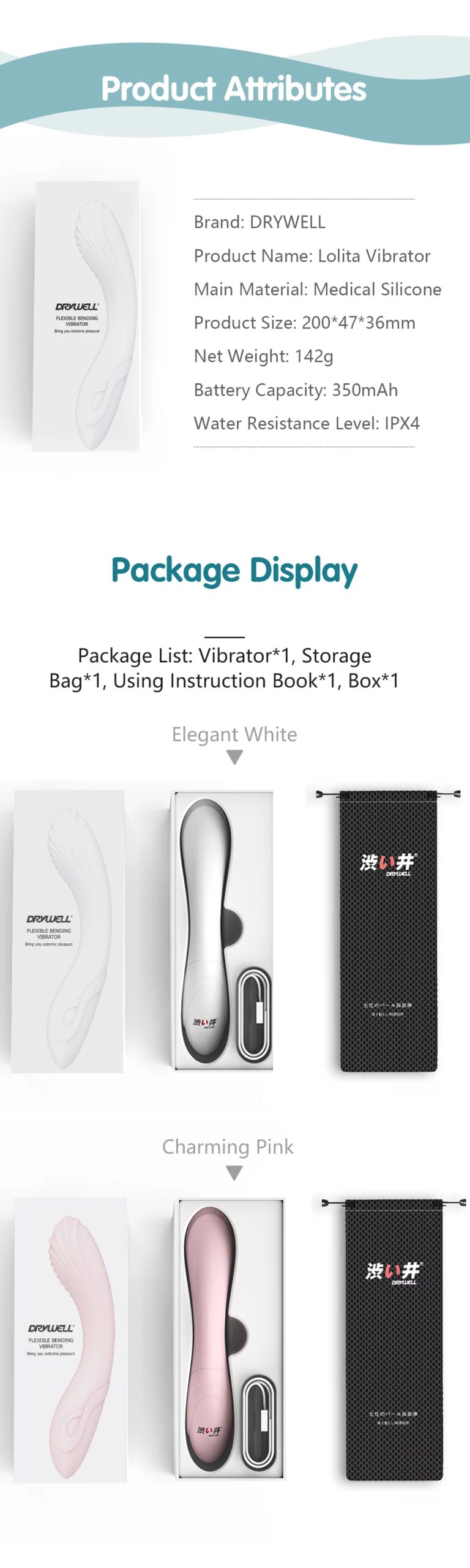 DRY WELL Vibrador para Mulheres Vibradores Brinquedos sexuais para adultos Dildo Clitoris Masturbador potente Ponto G Feminino Soft Japão Silicone DRY WELL Vibrador para Mulheres Vibradores Brinquedos sexuais para adultos Dildo Clitoris Masturbador potente Ponto G Feminino Soft Japão Silicone