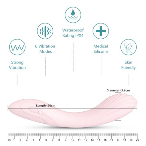 Vibrador Texturizado Flexível com 6 Velocidades - Imagem 2