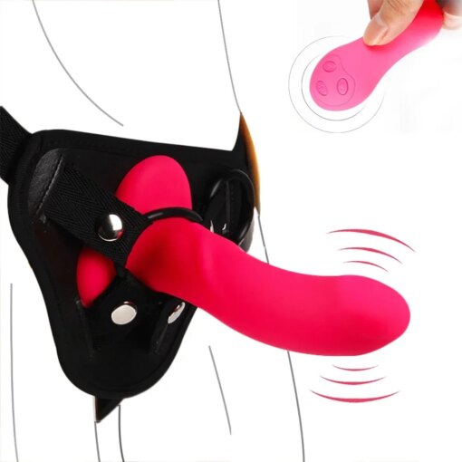 Cinta Peniana Vibrador Strapon Pegging Dildo - Imagem 2
