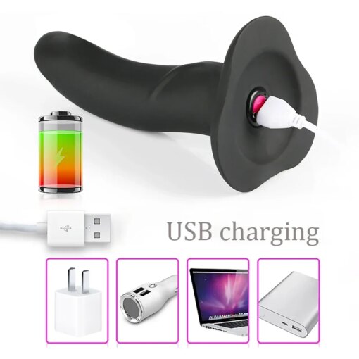 Cinta Peniana Vibrador Strapon Pegging Dildo - Imagem 6