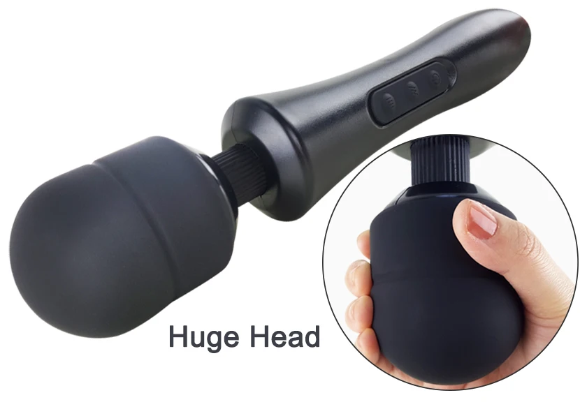 Enorme Vibradores de Varinha Mágica para Mulheres, Estimulador do Clitóris, Massageador G Spot, Big AV Stick, Carga USB, Brinquedos Sexuais Adultos, Feminino