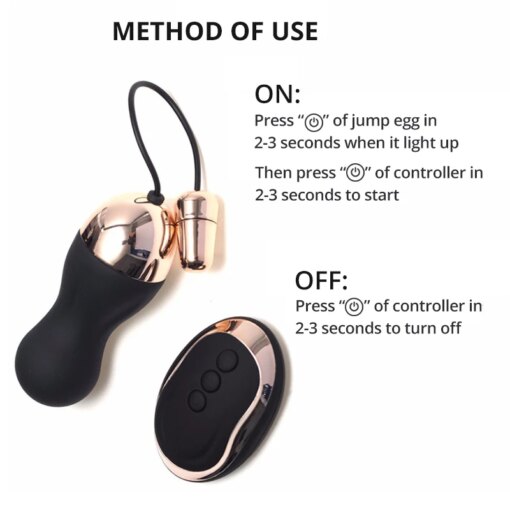 Vibrador Bullet Controle sem Fio kegel Massagem Erótica - Imagem 3