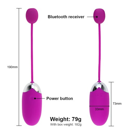 Vibrador Pretty Love Abner Bullet Controle Sem Fio App Bluetooth - Imagem 5