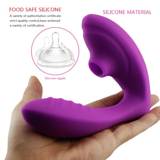 Vibrador Feminino Duplo Ponto G Estimulador de Clitóris - Imagem 3