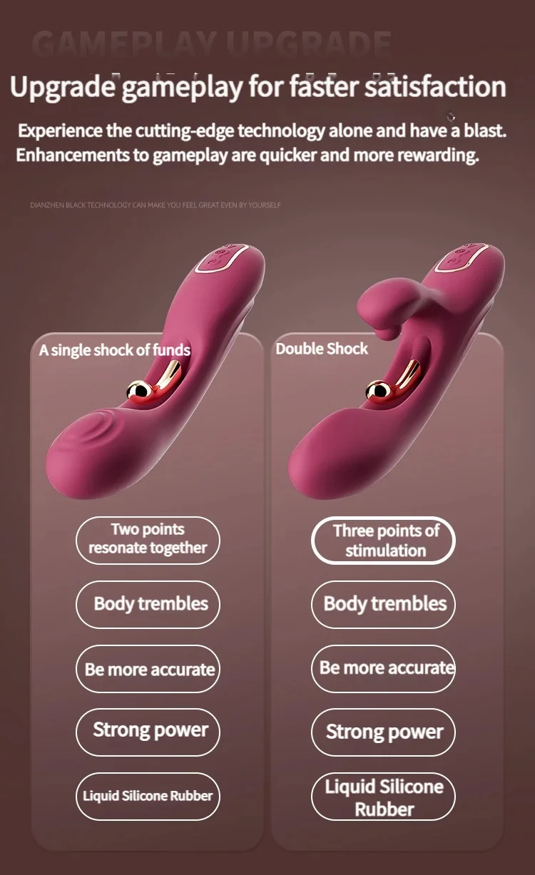 Vibrador de orgasmo sustentado, estimulador de clitóris, silicone, ponto g, poderoso 2 em 1, vibrador, masturbação feminina, brinquedos sexuais, produtos para adultos
