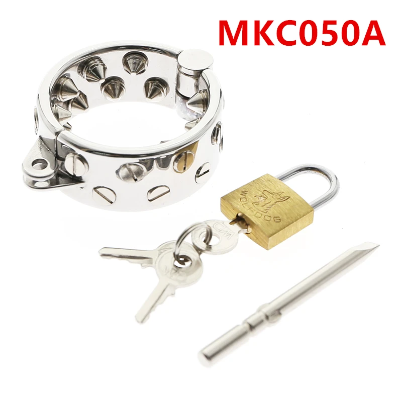 CBT Toys For Men Testicles Metal Ball Stretcher Weight Cock Ring DIY Removable Massage Spike Lock Penis Cock Cage BDSM Sex Shop