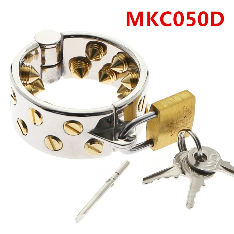 CBT Toys For Men Testicles Metal Ball Stretcher Weight Cock Ring DIY Removable Massage Spike Lock Penis Cock Cage BDSM Sex Shop