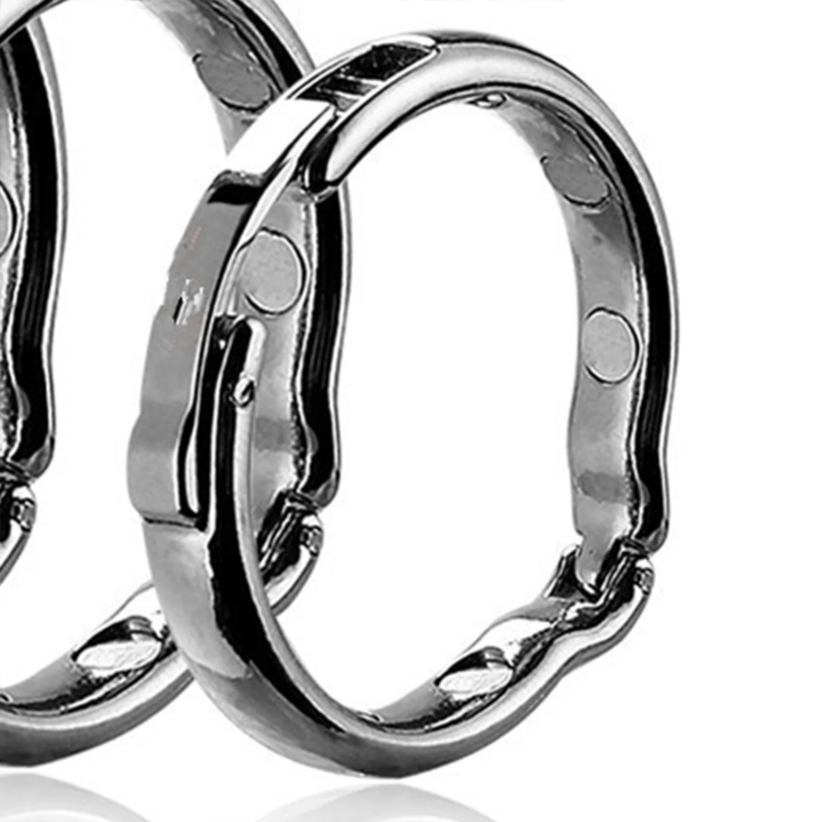 Anel peniano de aço inoxidável ajustável, atraso na ejaculação, bloqueio peniano, bondage, glans, ereção, brinquedos sexuais para homens, vários tamanhos