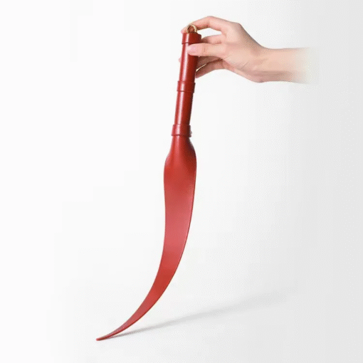 Chicote Couro Formato Folha Soft Leaf Whip (3)