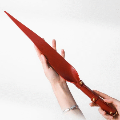 Chicote Couro Formato Folha Soft Leaf Whip (4)