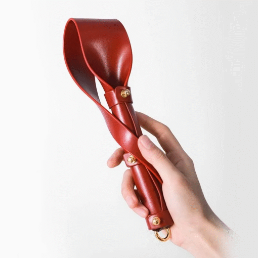 Chicote Couro Formato Folha Soft Leaf Whip (5)