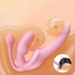 Cinta Peniana Strap-on Strapless Vibrador Feminino Wireless (2)