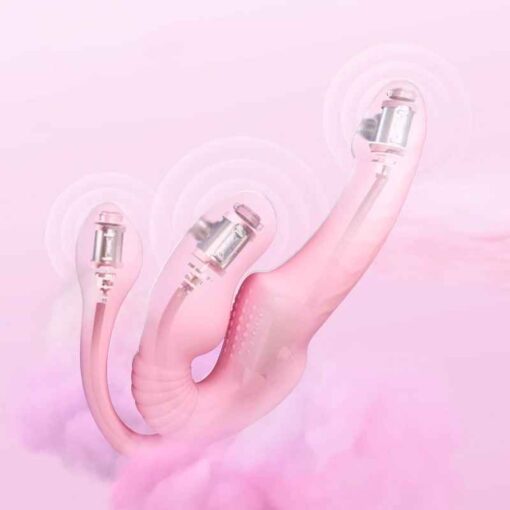 Cinta Peniana Strap-on Strapless Vibrador Feminino Wireless (3)