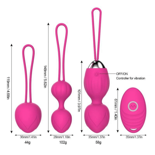 Kit Pompoarismo com vibrador bullet sem fio (7)