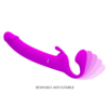 Strapless Pretty Love Vibrador Duplo Pegging Strap-On (2)