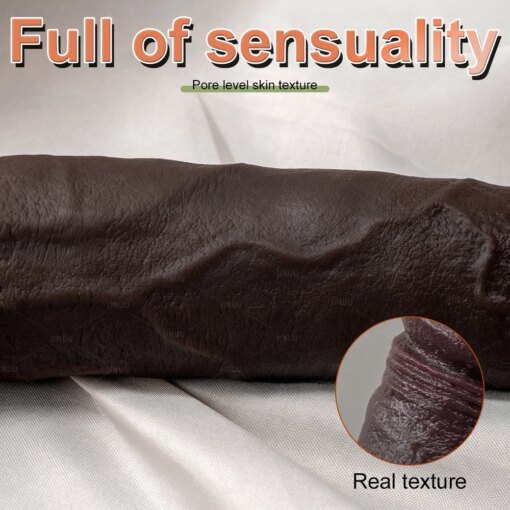 Dildo de Cabeça Dupla Realista em Silicone - Imagem 3