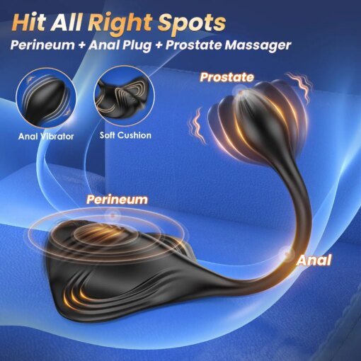 Plug Anal Vibratório Heseks com Estimulador de Próstata - Imagem 5