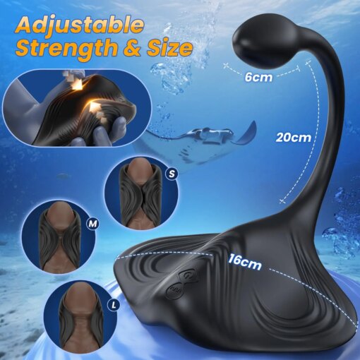 Plug Anal Vibratório Heseks com Estimulador de Próstata - Imagem 6