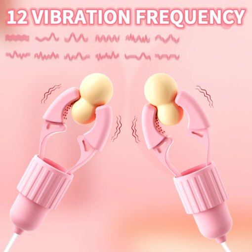 Vibrador de Mamilos com 12 Frequências Estimulador Clitoriano - Imagem 2