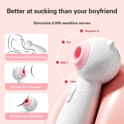 Vibrador Sugador de Clitóris com Vácuo - Imagem 2