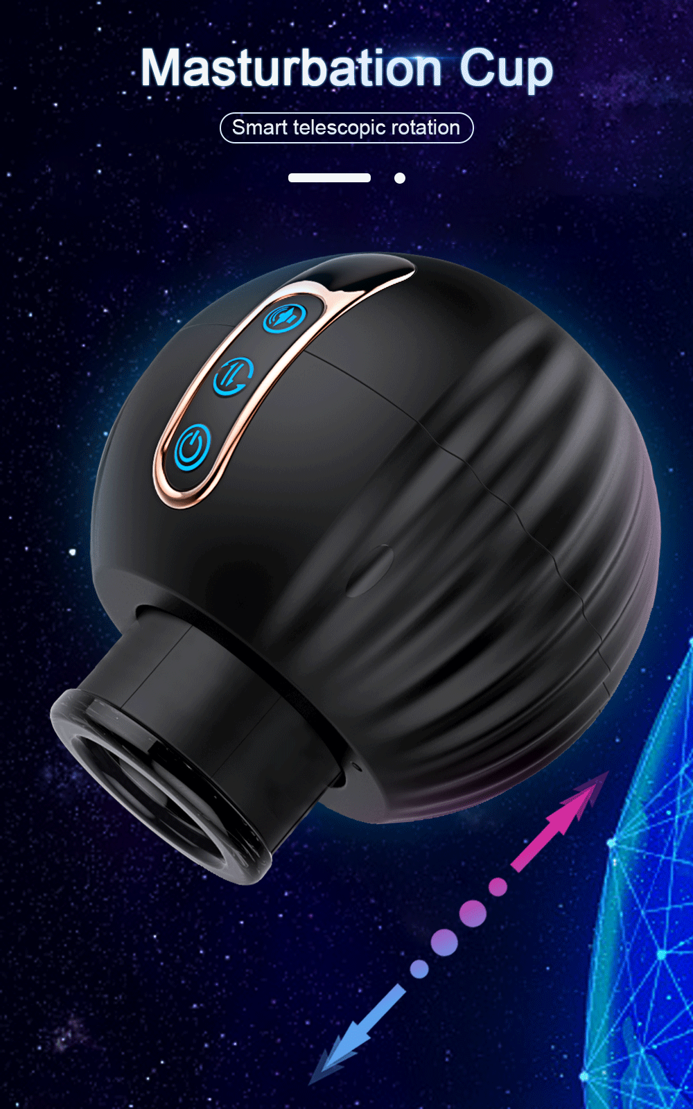 Automatic Male Masturbator Telescopic Rotation Vagina Masturbation Adults Sex Toys for Men Piston Open-ended Mastubators Cup