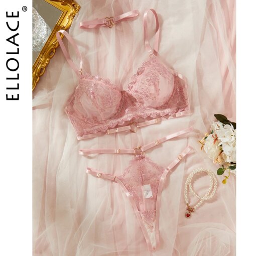 Fantasia Lingerie Feminina Ellolace com Renda