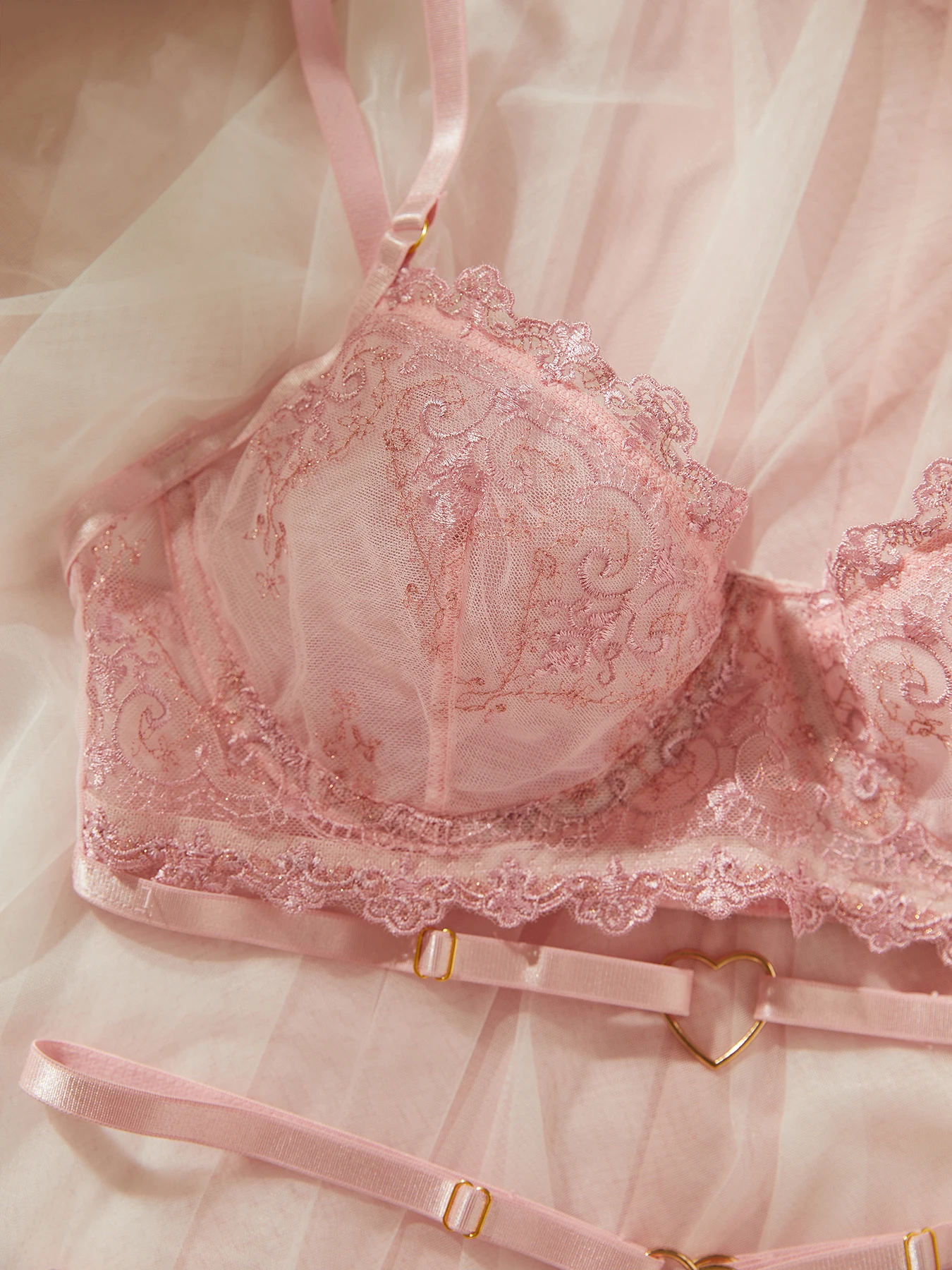 Ellolace Fancy Women's Lingerie Delicate Floral Embroidery Lace Erotic Sets Fairy Romantic Intim Goods Valentine Fantasy Outfits